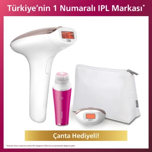 BRI924/00 Lumea Lazer Epilasyon Ipl Tüy Alma Cihazı,çanta ve Yüz Temizleme Cihazı Hediyeli
