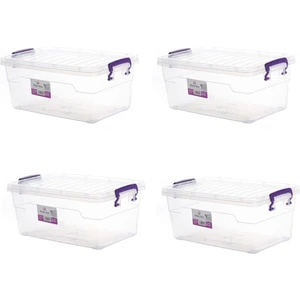 Hobi Box Yatay Saklama Kabı 4'lü Set (4x5,5 Lt)