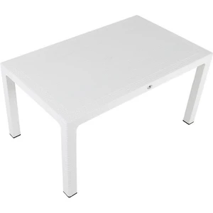 90x150 Elit Rattan Masa Beyaz