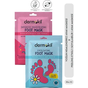 Peeling Etkili (Soyulabilir) Ayak Maskesi 30 ml + Yoğun Nemlendirici Ayak Maskesi 30 ml 2 'li Set