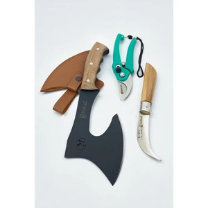 3'lü Outdoor Bağ Bahçe Set Balta Bağ Makası Bıçkı 3'lü Bahçe Set