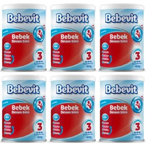 3 Bebek Devam Sütü 400 gr x 6 Adet