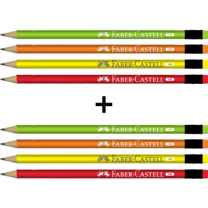 Silgili Kurşun Kalem, 8'li Set, HB Uç Dereceli, Ergonomik Tasarım