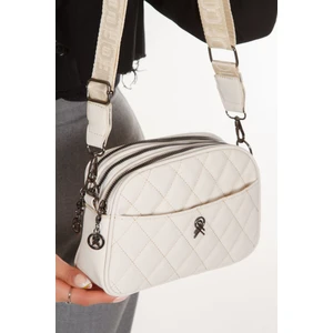 Kadın Çapraz Askılı Omuz Çantası NEW235 - Krem