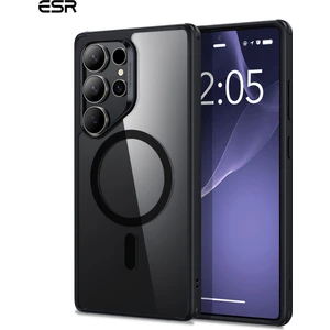Esr Samsung S25 Ultra Halolock Magsafe Classic Hybrid Silikon Kılıf Şeffaf Siyah