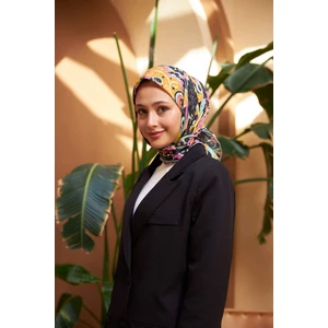 Colorday Melodi Soft Eşarp Siyah Taba 1153-07