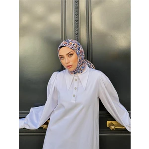 Relax Ebruli Soft Eşarp Beyaz Krem 1147-11