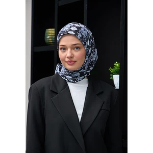 Harmony Collection Soft Eşarp Siyah Gri 1177-13