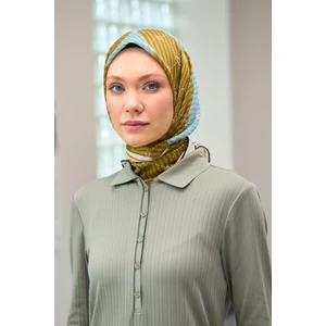 Harmony Collection Soft Eşarp Hardal Mavi 1176-07