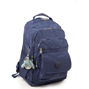 571 Krinkıl/klinkır Su Geçirmez Hafif Çok Gözlü Spor, Seyahat, Okul, Laptop Sırt Çantası Lacivert 9-2A