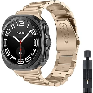 Samsung Galaxy Watch 8 40mm 44mm Classic 46mm Kordon Klipsli Metal Kordon 04 +Kısaltma Aparatı
