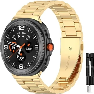 Samsung Galaxy Watch 8 40mm 44mm Classic 46mm Kordon Klipsli Metal Kordon 04 +Kısaltma Aparatı