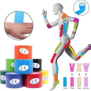 Medlon Sporcu Bandı Yeşil Kinesio Tape  Kinezyo  Bandı Spor Sporcu Bandı Ağrılar Kas Sport Tape