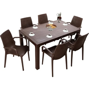 Elit Rattan 90x150 Nirvana Koltuk Masa Takımı