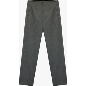 Slim Fit Fleto Cepli Cigarette Kumaş Pantolon