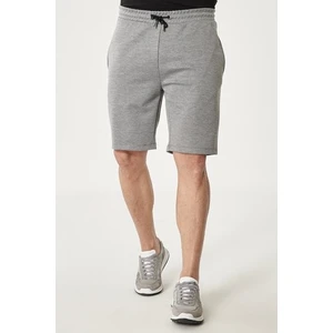 Altınyıldız Classics Erkek Gri Standart Fit Günlük Rahat Spor Örme Şort
