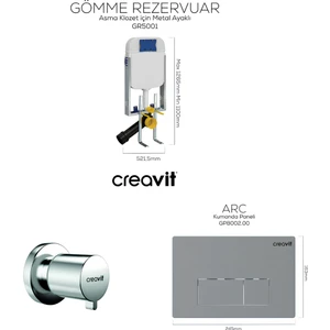 Arc Gömme Rezervuar Seti