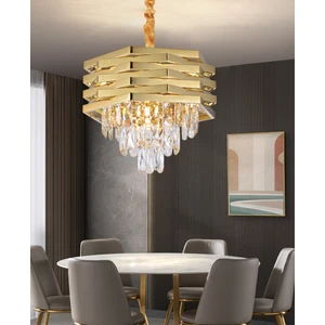 Corde 40'lık Gold Kaplamalı Kristal Avize