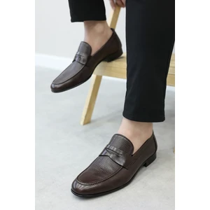 Fast Step Hakiki Deri Kösele Erkek Klasik Ayakkabı 237MA5968