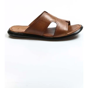 Fast Step Hakiki Deri Battal Boy Erkek Günlük Rahat Düz Terlik 018mba798x169