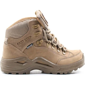 Fast Step Hakiki Deri Bej Kadın Outdoor Bot 117sza1219