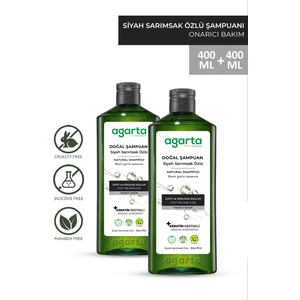 Doğal 2 Adet Siyah Sarımsak Özlü Keratin Şampuanı 400 ml