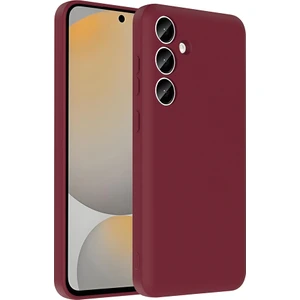 Galaxy S24 Fe Kılıf Kamera Korumalı Kartlık Hazneli Otnv Vitra Kapak - Mürdüm