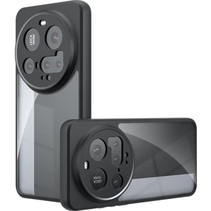 15 Ultra Kılıf Kamera Korumalı Şeffaf Arka Yüzey Nvg New Roll Kapak - Siyah