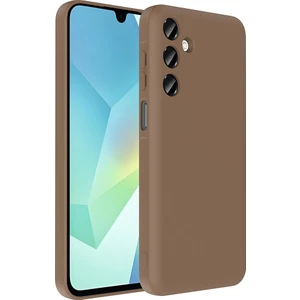 Galaxy A16 Kılıf Kamera Korumalı Kartlık Hazneli Alt Vitra Kapak - Kahverengi
