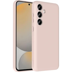 Galaxy S24 Fe Kılıf Kamera Korumalı Kartlık Hazneli Alt Vitra Kapak - Pembe