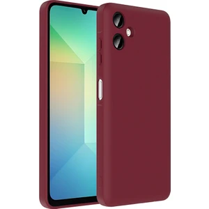 Galaxy A06 Kılıf Kamera Korumalı Kartlık Hazneli Otnv Vitra Kapak - Mürdüm