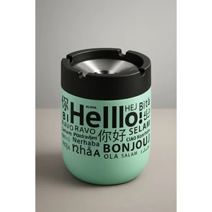 Cam Gövdeli Içi Metal Döner Kapaklı Kokusuz Küllük – Renkli Tasarım Küllük