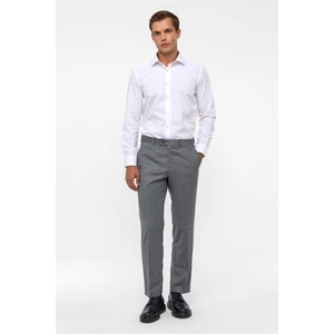 Antrasit Regular Armürlü Kumaş Pantolon