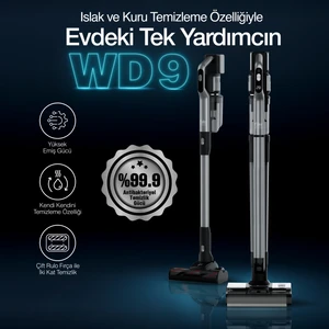 Wd 9 Pure Clean 3 In 1 Islak Kuru Dikey Şarjlı Süpürge