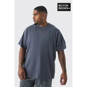 Süperlife Erkek Büyük Beden Bisiklet Yaka Tshırt SPRBTS10