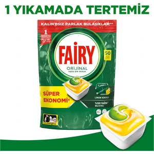 Hepsi Bir Arada Limon 50'li Bulaşık Makinesi Kapsülü