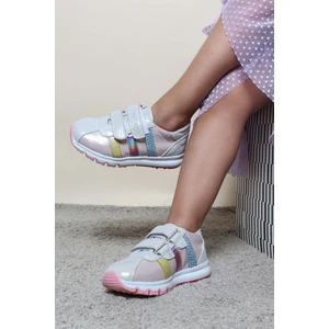 Fast Step Hakiki Deri Gümüş Pembe Erkek Çocuk Casual Ayakkabı 006pa800