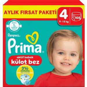 Külot Bebek Bezi 4 Beden 108 Adet