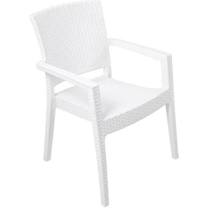 Zeus Rattan Koltuk (4 Adet) Beyaz