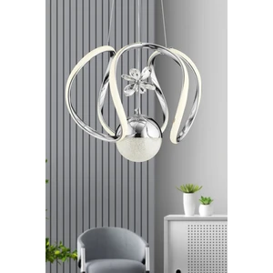 Istanbul Avize Bigiee Ledli Gümüş Lüx Beyaz Power LED Modern Avize