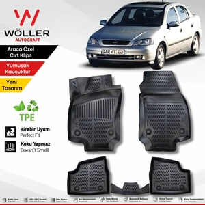Opel Astra G Sedan Paspas 1998 2004 Arası 3D Havuzlu Wöller Paspas