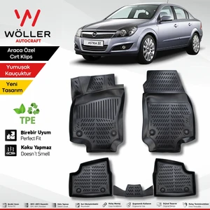 Opel Astra H Sedan Paspas 2007 2013 Arası 3D Havuzlu Wöller Paspas