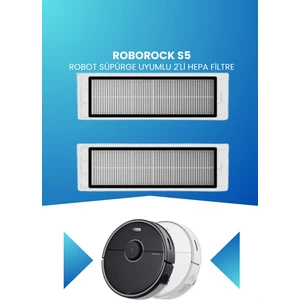 Roborock S5 Robot Süpürge Uyumlu 2'li Hepa Filtre