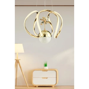 Istanbul Avize Bigiee Ledli Gold Lüx Beyaz Power LED Modern Avize