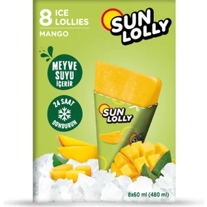 Sun Lolly Mango Aromalı Su Buzu 8X60 ml