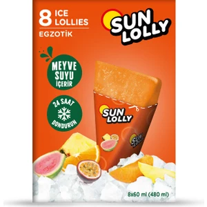 Sun Lolly Egzotik Aromalı Su Buzu 8X60 ml