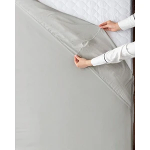 Madame Coco Tek Kişilik Lastikli %100 Pamuk Penye Çarşaf - Gri