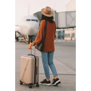 Premium 360 Derece Sessiz Tekerlekli Körüklü Kabin Boy Valiz