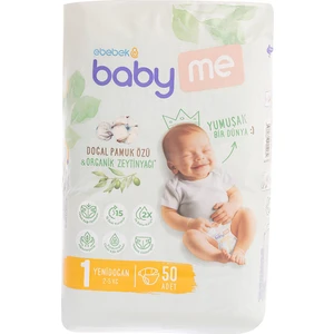 Baby Me Yenidoğan 1 Bebek Bezi 2-5 kg 50 Adet