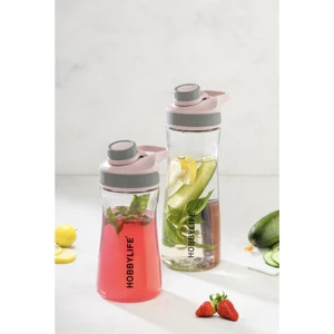 Şeffaf Spor Okul Ofis Su Matarası Suluk 530ML (5PP En Güvenilir Plastik Sınıfı)